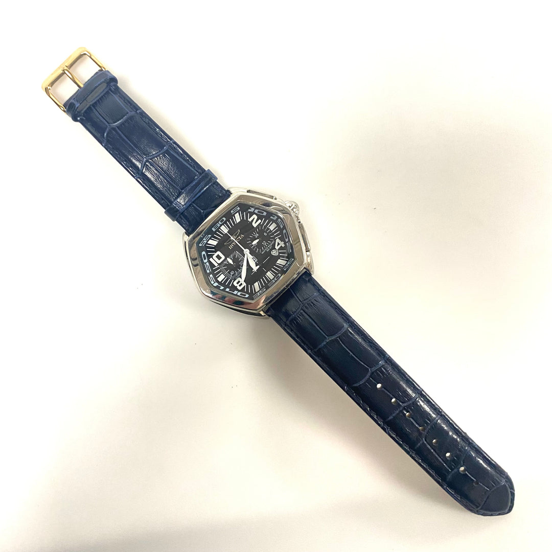 v727 Invicta Model 9808 Chronograph Wrist Watch Stainless Steel Quartz Movement