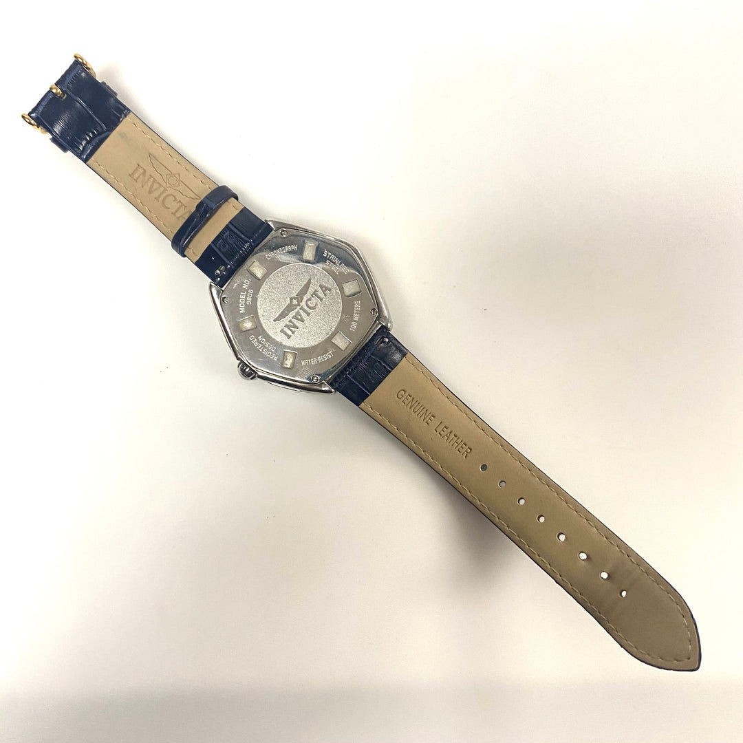 v727 Invicta Model 9808 Chronograph Wrist Watch Stainless Steel Quartz Movement