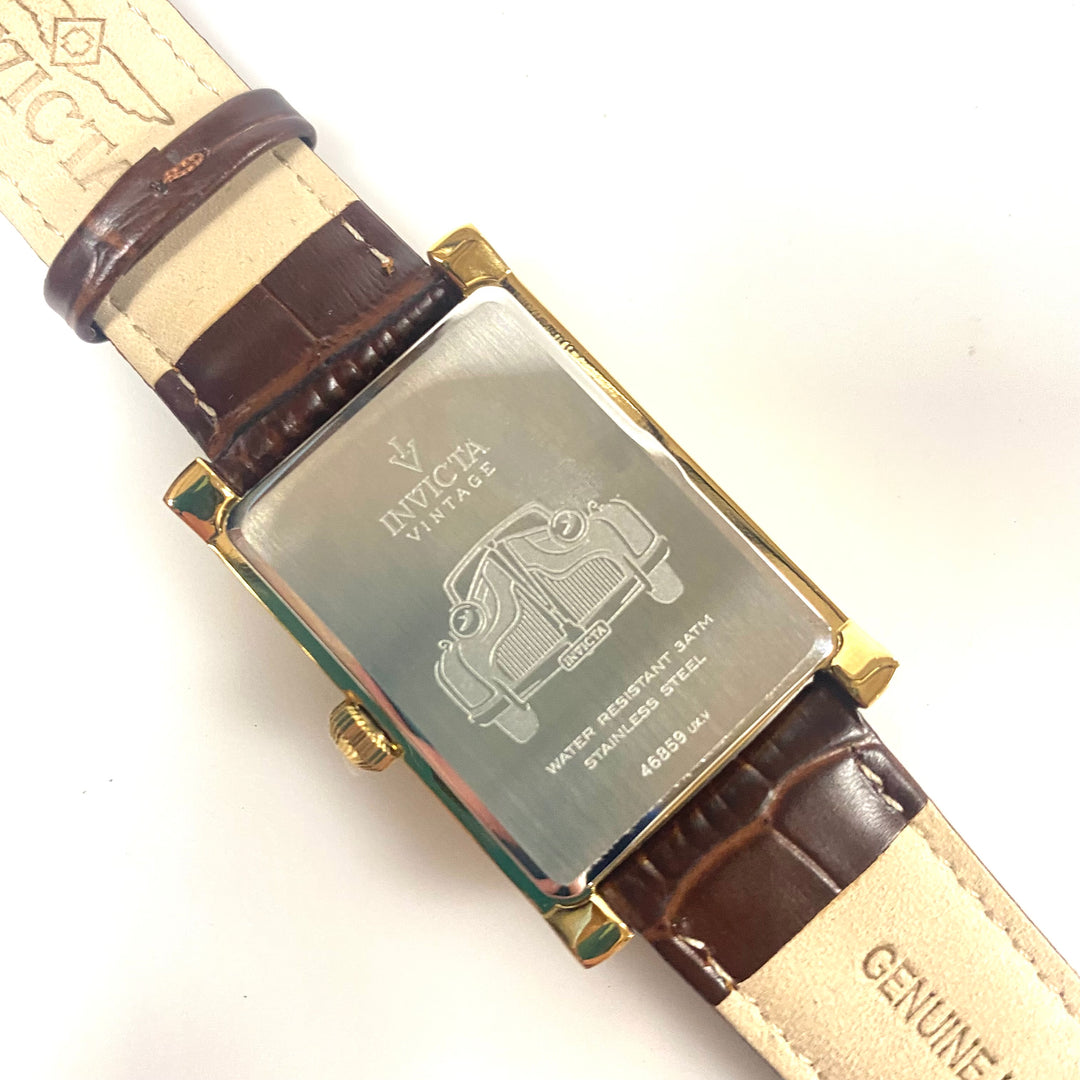 v728 Invicta Vintage Model 46859 Japanese VH61 Quartz Movement Men's Wrist Watch