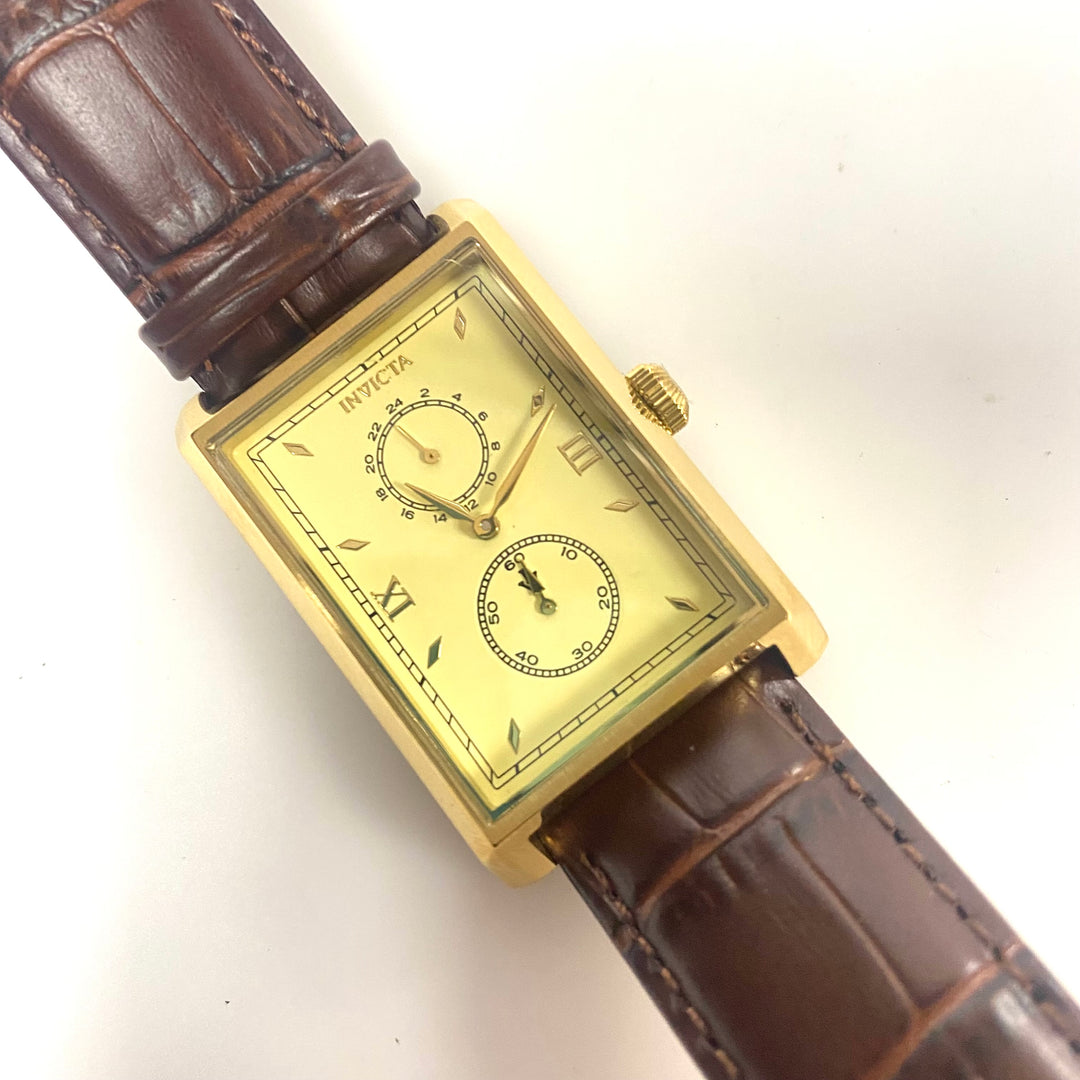 v728 Invicta Vintage Model 46859 Japanese VH61 Quartz Movement Men's Wrist Watch