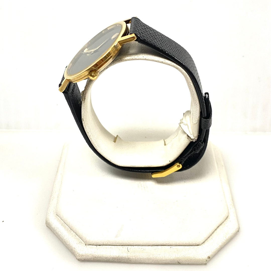 m731 Vintage Movado Museum Classic Watch Minimalist Black Dial Gold-toned Dot
