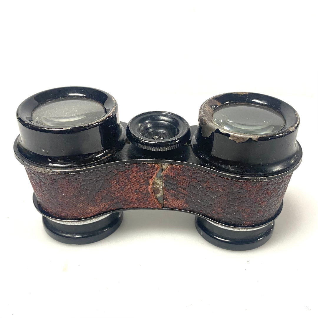 v754 Vintage Antique-style Opera Theater Glasses Miniature Binoculars Black Case