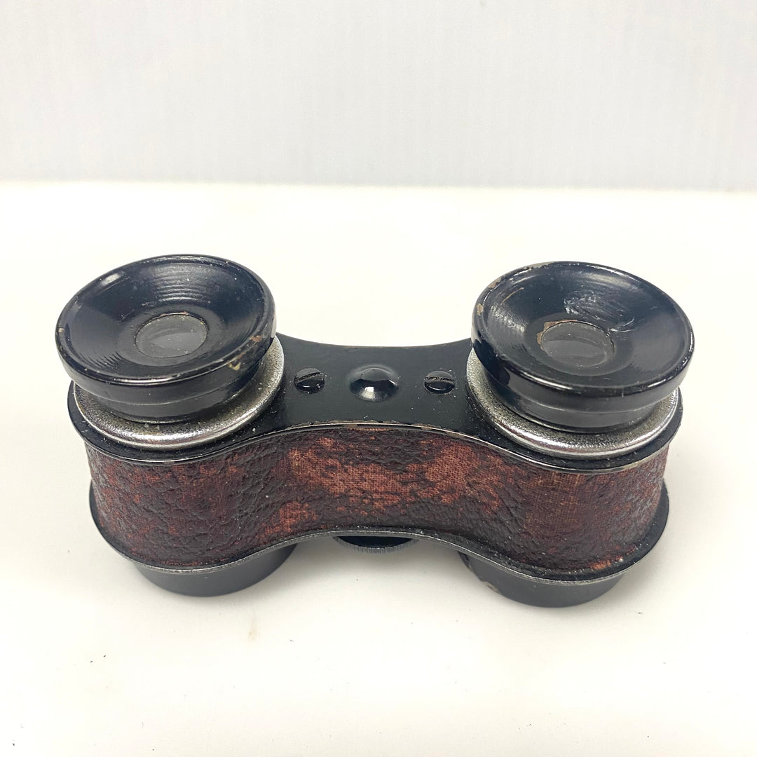 v754 Vintage Antique-style Opera Theater Glasses Miniature Binoculars Black Case