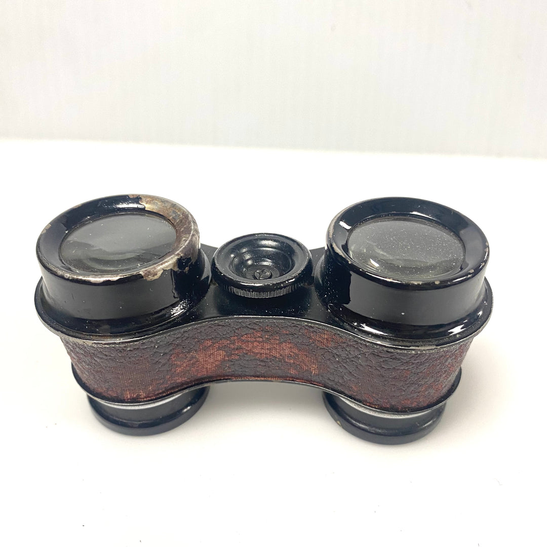 v754 Vintage Antique-style Opera Theater Glasses Miniature Binoculars Black Case
