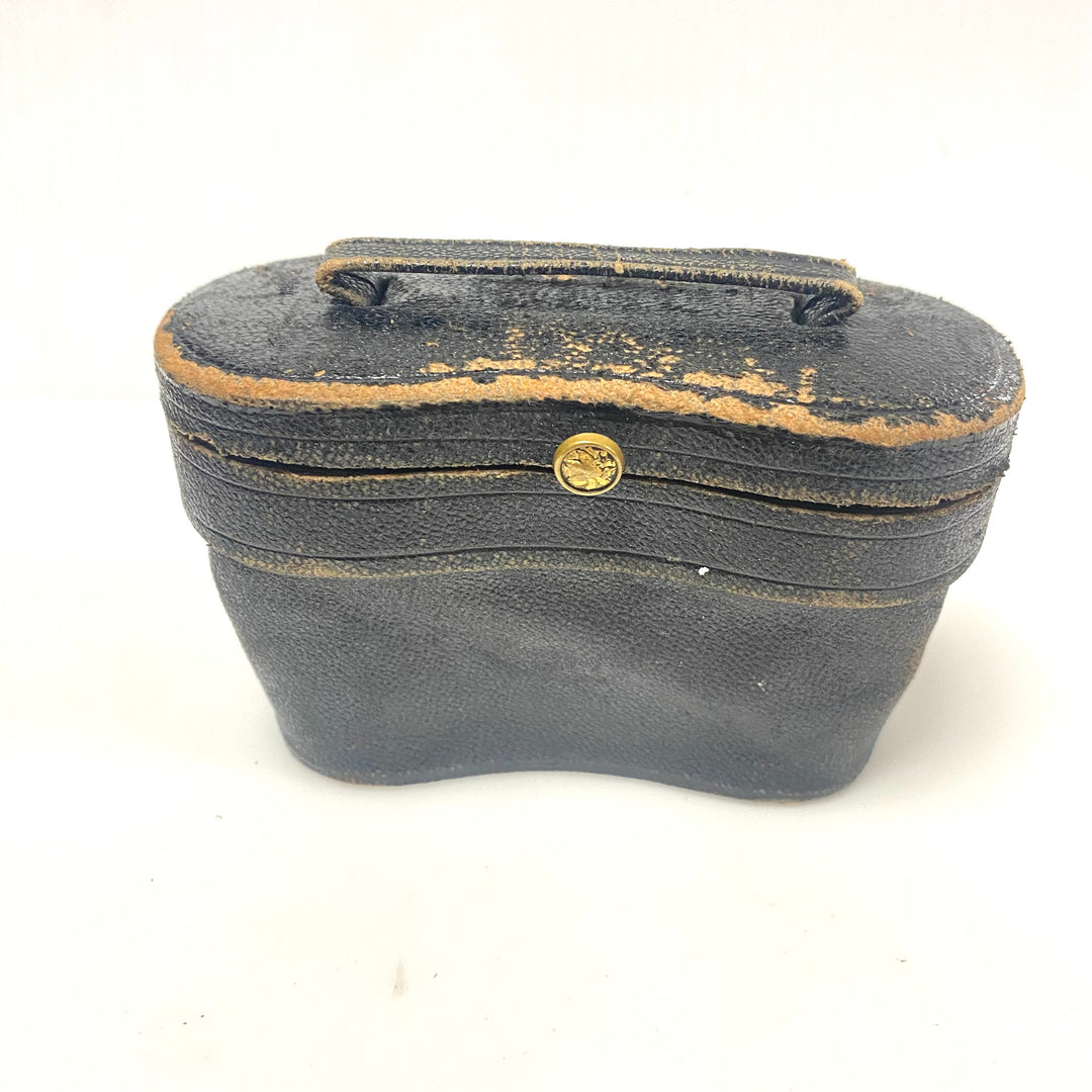 v754 Vintage Antique-style Opera Theater Glasses Miniature Binoculars Black Case