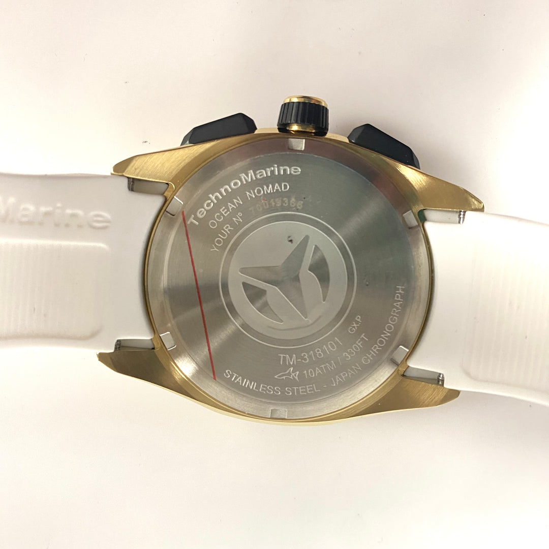 v755 TechnoMarine Ocean Nomad Men's Watch Model: TM-318101 Stainless Steel Japan Movement