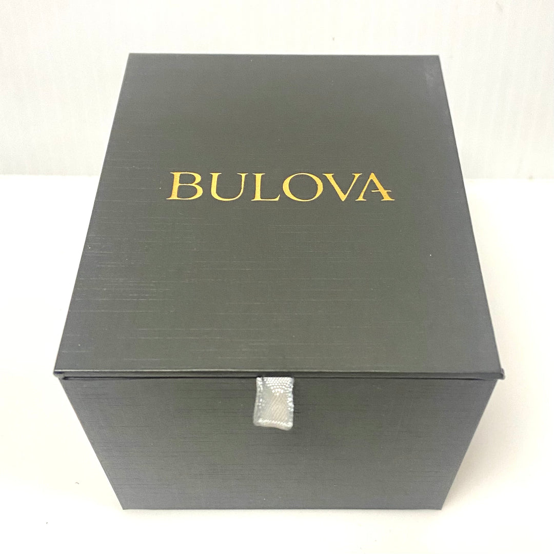 v758 Bulova Precisionist Chronograph Model 98B316 Quartz Stainless Steel Watch