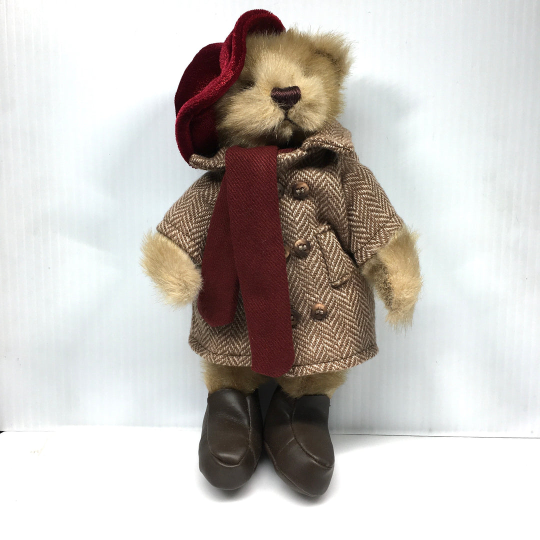 v759 Vintage RICH 11" Poseable Dressed for Winter Plush Teddy Bear Soft Toy