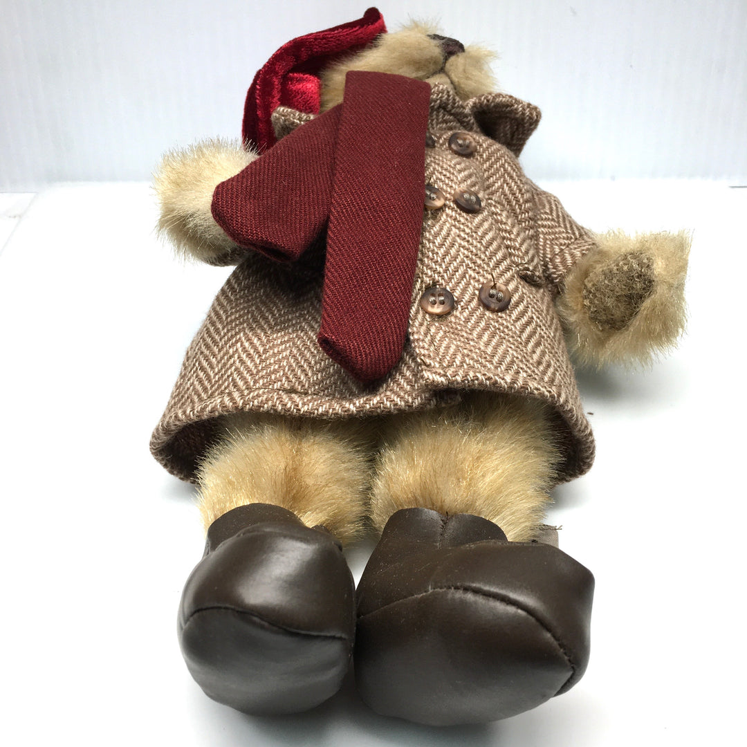 v759 Vintage RICH 11" Poseable Dressed for Winter Plush Teddy Bear Soft Toy