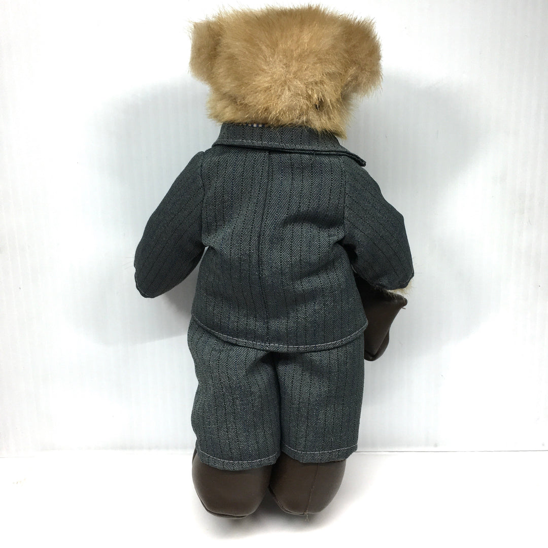 v760 Vintage RICH 10" Poseable Dressed in a Suit Plush Teddy Bear Soft Toy