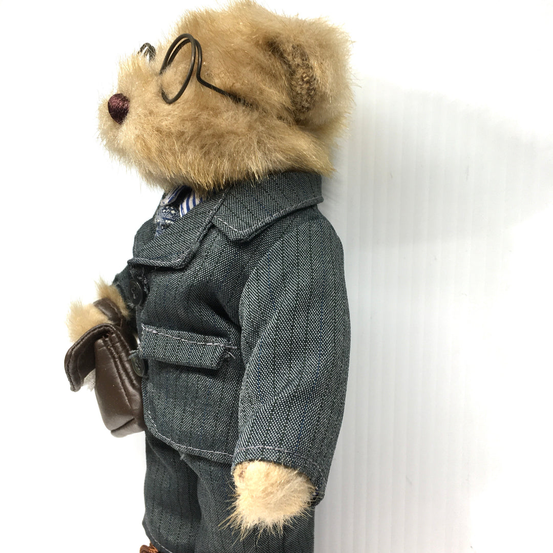 v760 Vintage RICH 10" Poseable Dressed in a Suit Plush Teddy Bear Soft Toy