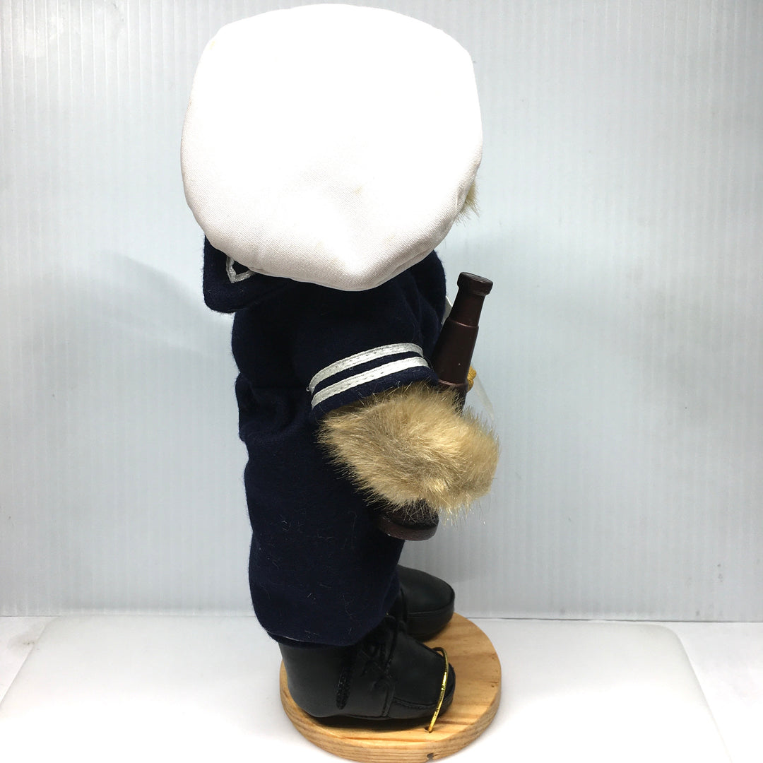 v761 Vintage RICH 11" Casey the 1940s Navy Sailor Teddy Bear Plush Soft Collectible Toy