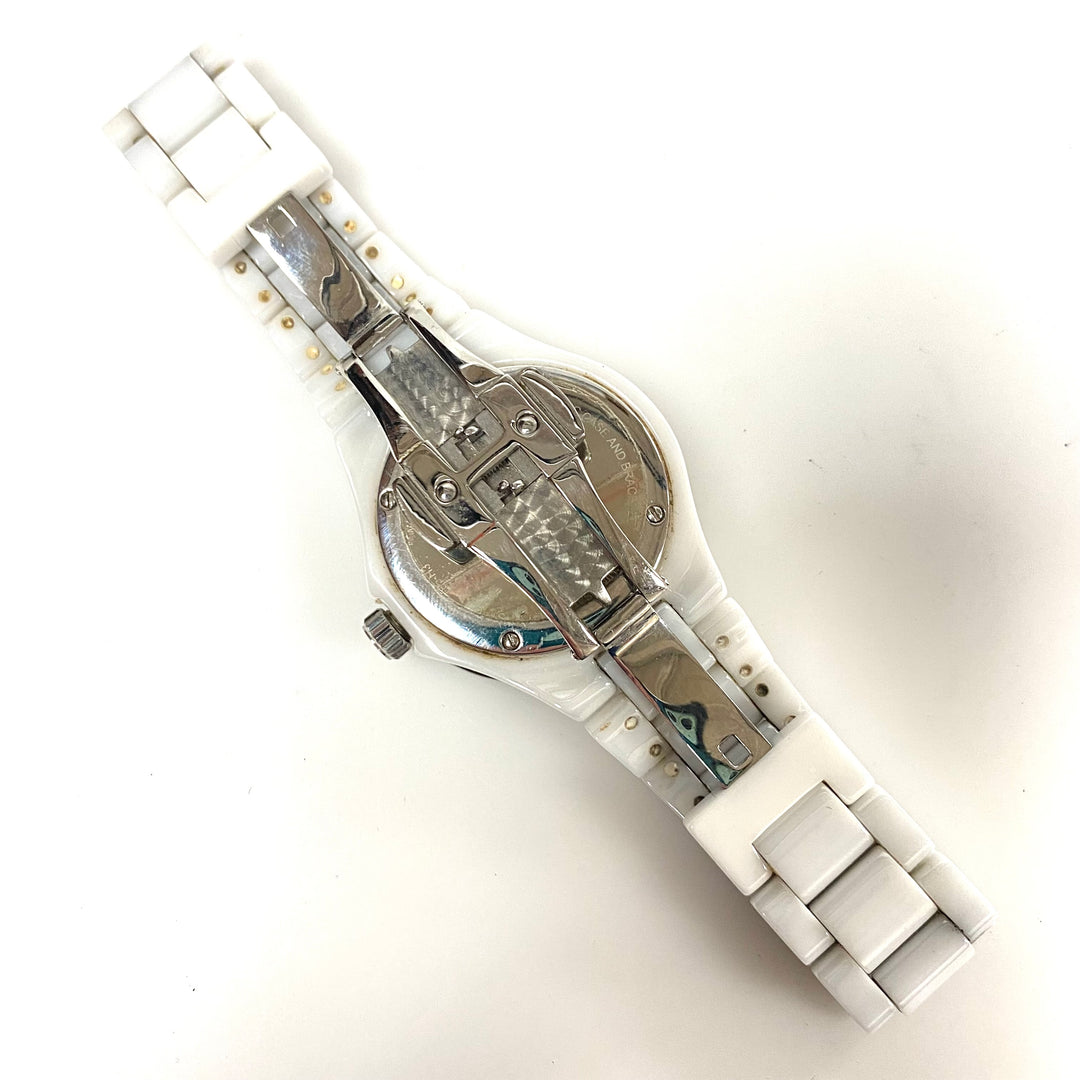 v771 Vintage Belair Sporty-chic design White Ceramic Bracelet Women's Wrist Watch