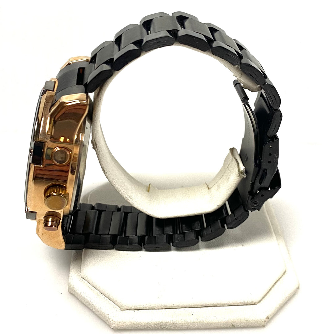 v778 Stauer Due Volta Model 52318 Quartz Mov't Stainless Steel Men's Wrist Watch