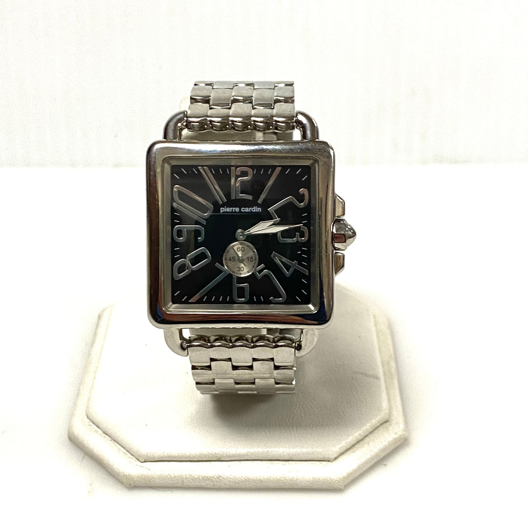 v785 Vintage Pierre Cardin 68801 Stainless Steel Swiss Made Quartz Wrist Watch
