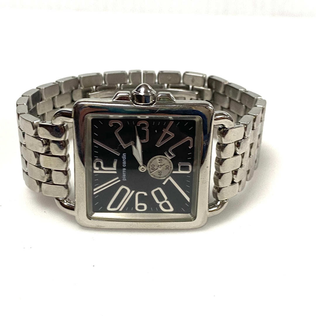v785 Vintage Pierre Cardin 68801 Stainless Steel Swiss Made Quartz Wrist Watch