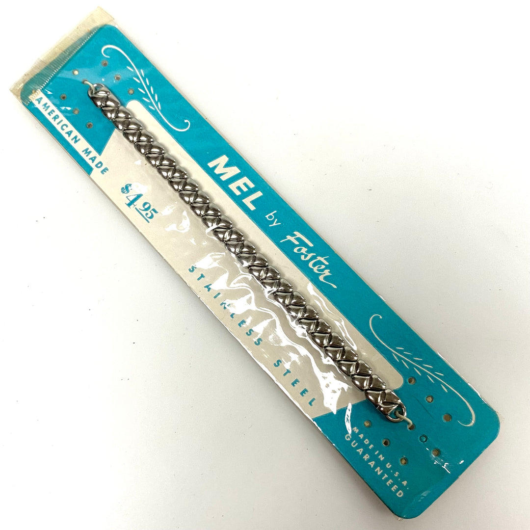 v787 Vintage Vintage Foster Expansion Women's Watch Band "Basket" style 1950s