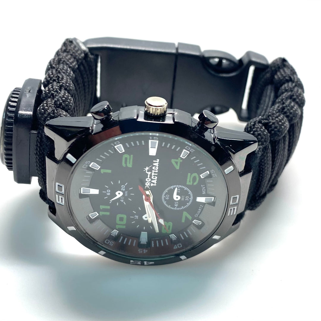 v800 Pro-4 Tactical Multi-functional Tool for Outdoor & Survival Use Wrist Watch