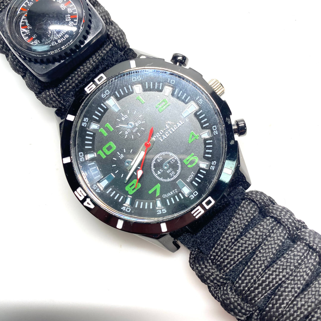 v800 Pro-4 Tactical Multi-functional Tool for Outdoor & Survival Use Wrist Watch