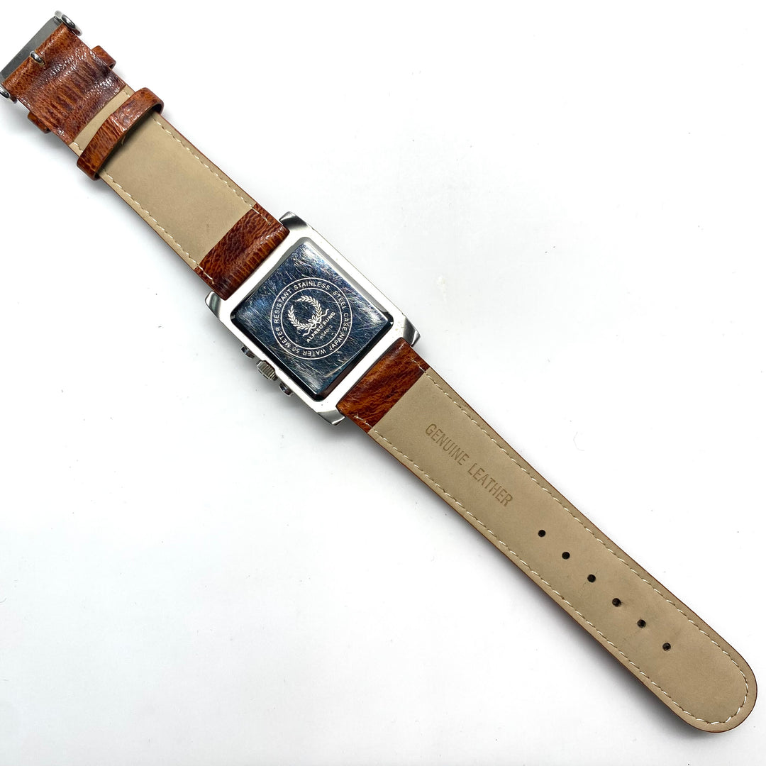 v801 Alfred Sung AS4013 Stainless Japanese Quartz Mov't Chronograph Wrist Watch