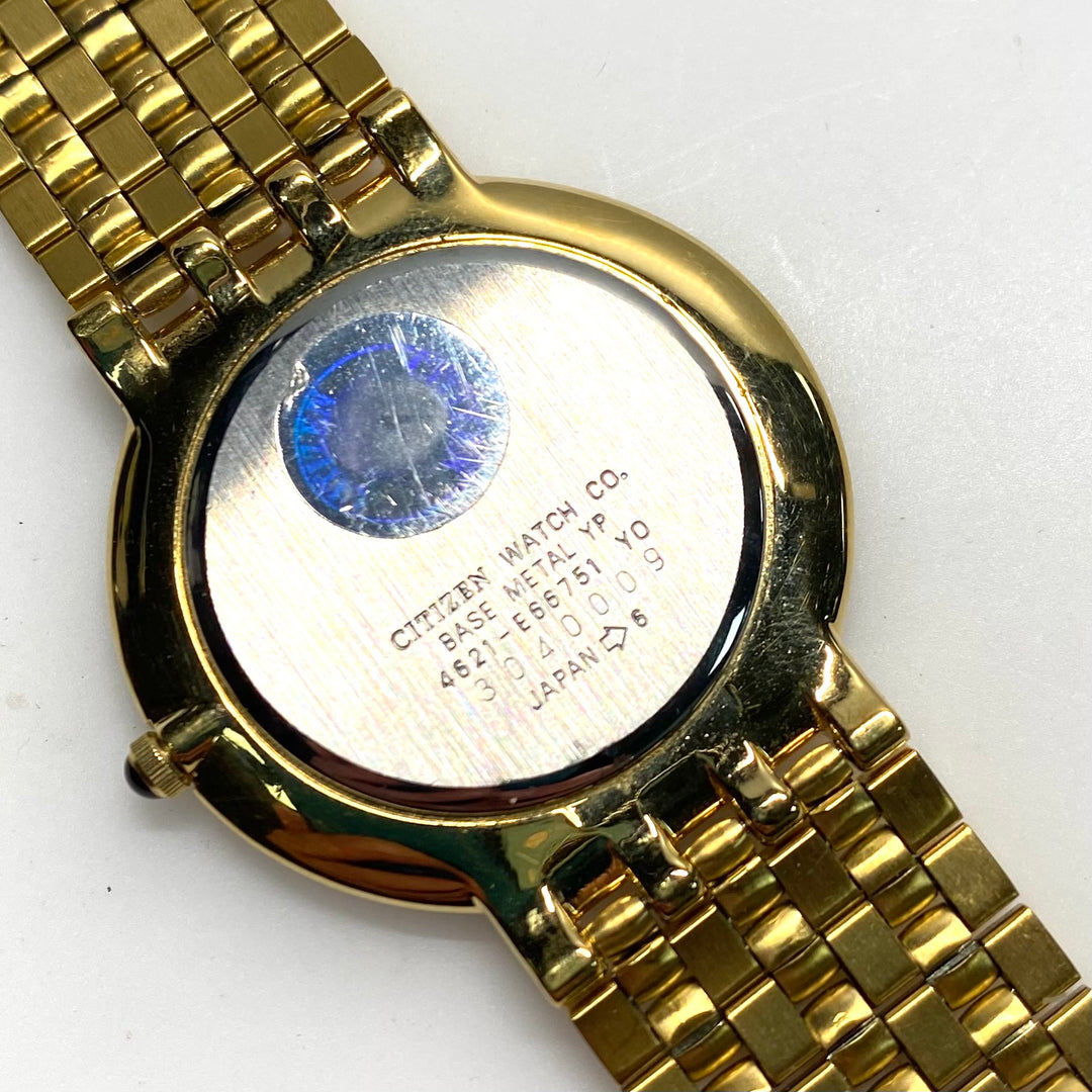 v802 Vintage Citizen Elegance Gold Tone Classic Ultra-thin Dress Quartz Watch