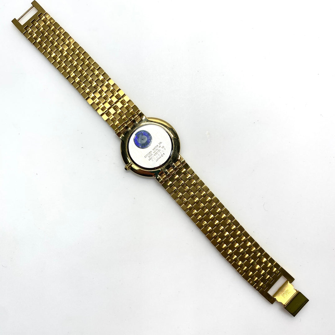 v802 Vintage Citizen Elegance Gold Tone Classic Ultra-thin Dress Quartz Watch