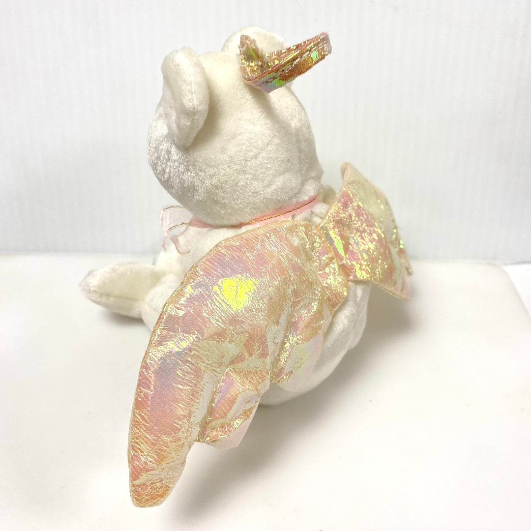 v807 Vintage Ty Beanie Baby "Halo" Angel Bear collectible plush toy 1998 NWT