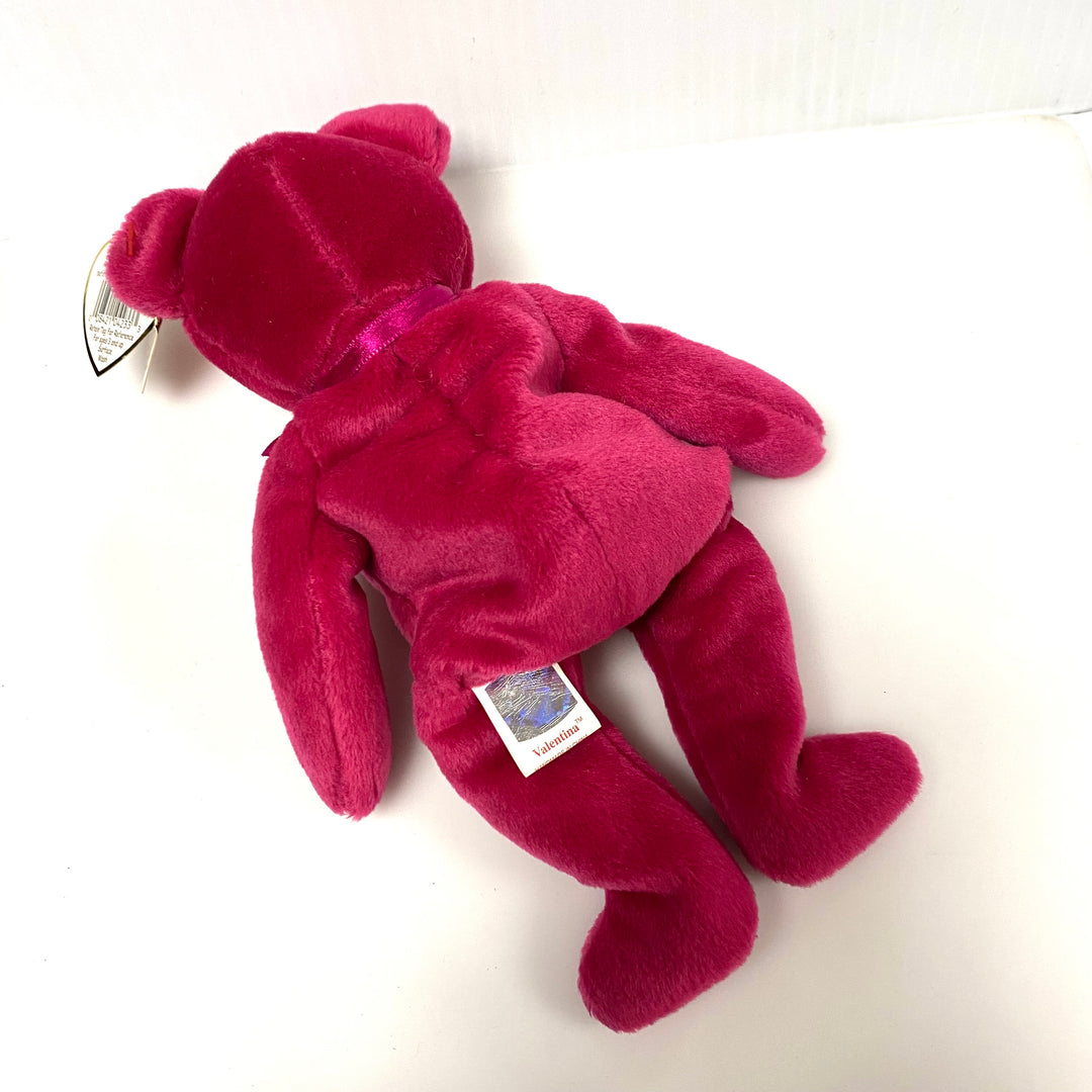 v808 Vintage Ty Beanie Baby "Valentina" the Bear collectible plush toy 1998 NWT