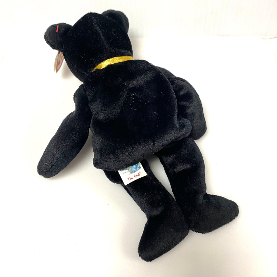 v809 Vintage Ty Beanie Baby "The End" bear collectible plush toy 1998 NWT