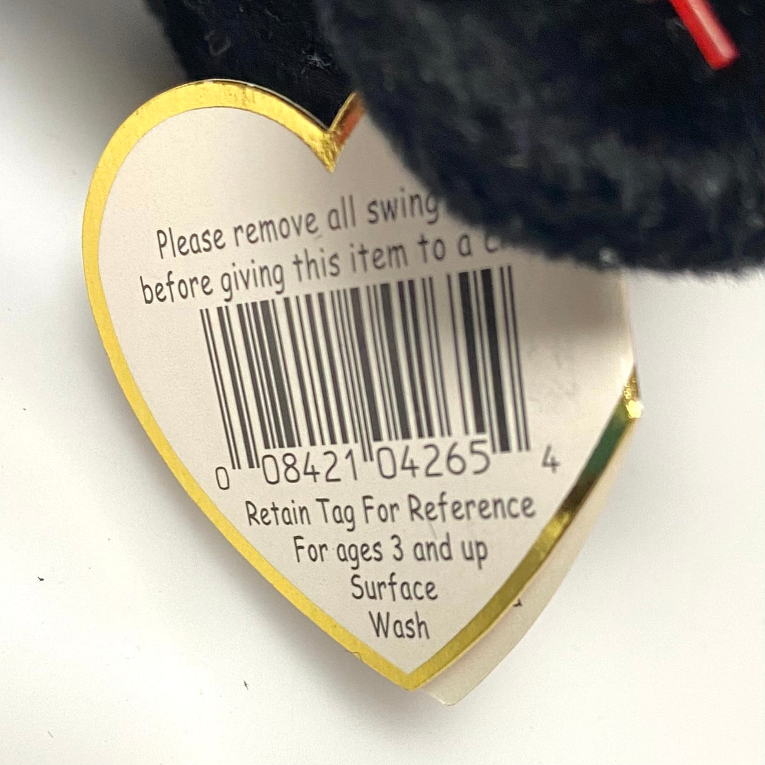 v809 Vintage Ty Beanie Baby "The End" bear collectible plush toy 1998 NWT