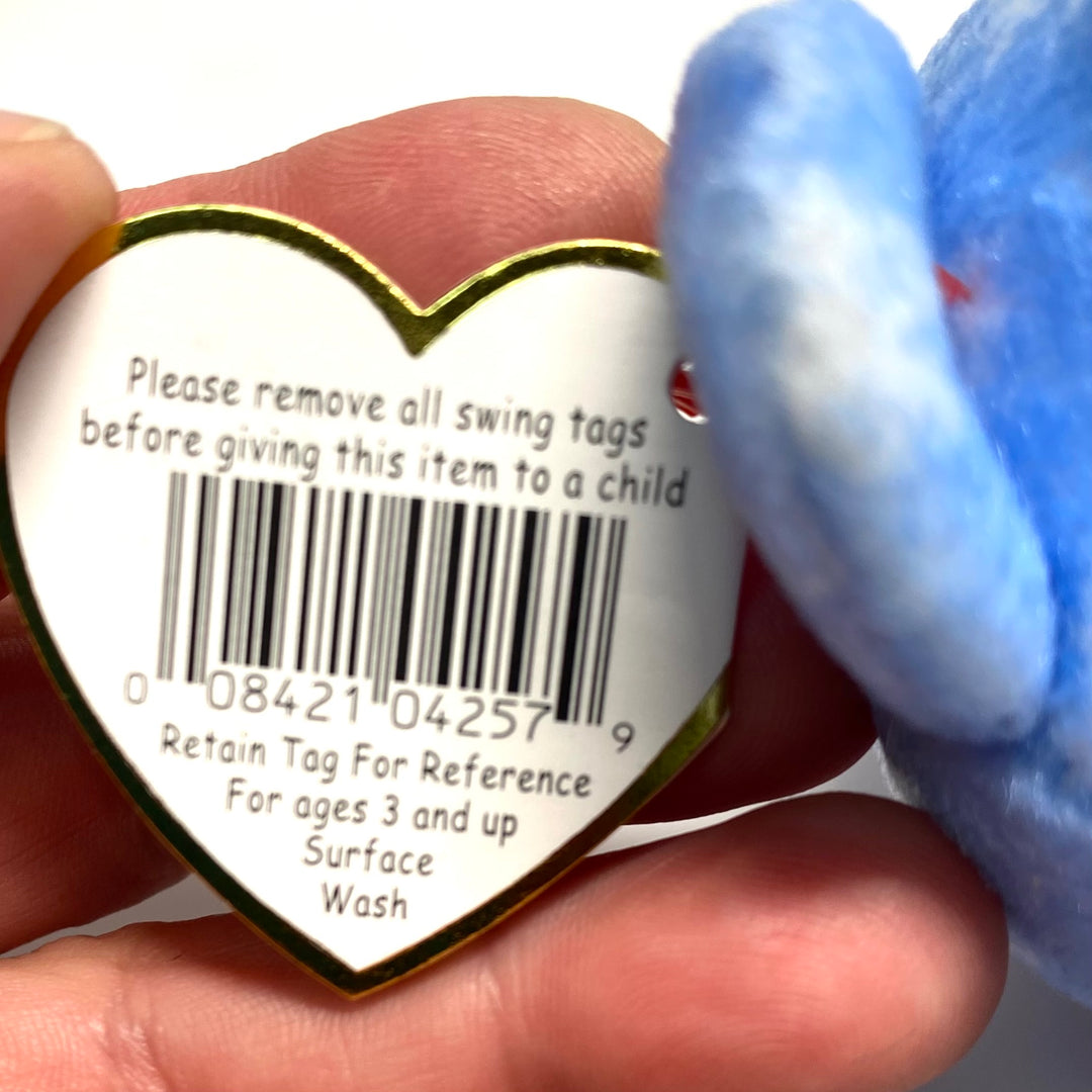 v812 Vintage Ty Beanie Baby Holiday Teddy collectible plush toy 1999
