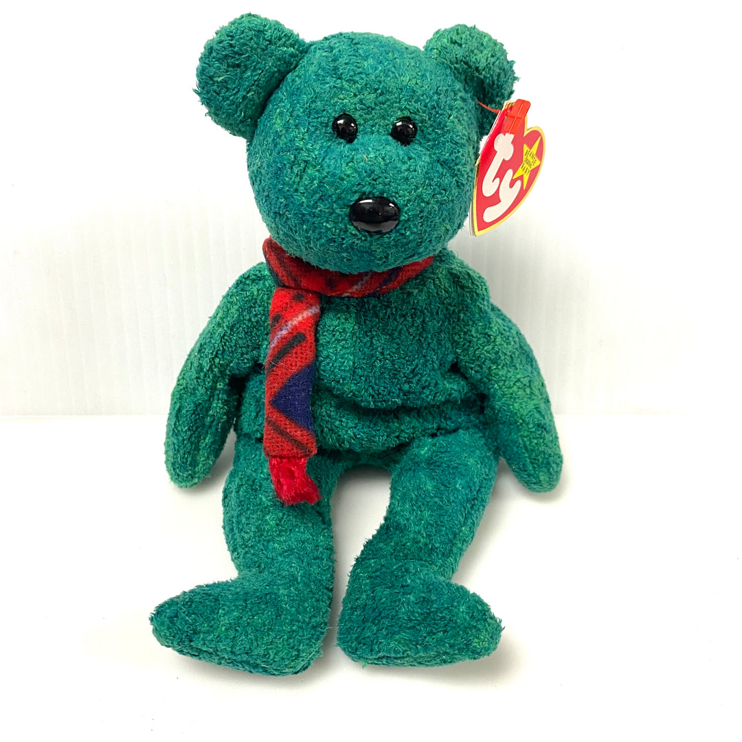 v813 Vintage Ty Beanie Baby Wallace the Bear collectible plush toy 1999 NWT