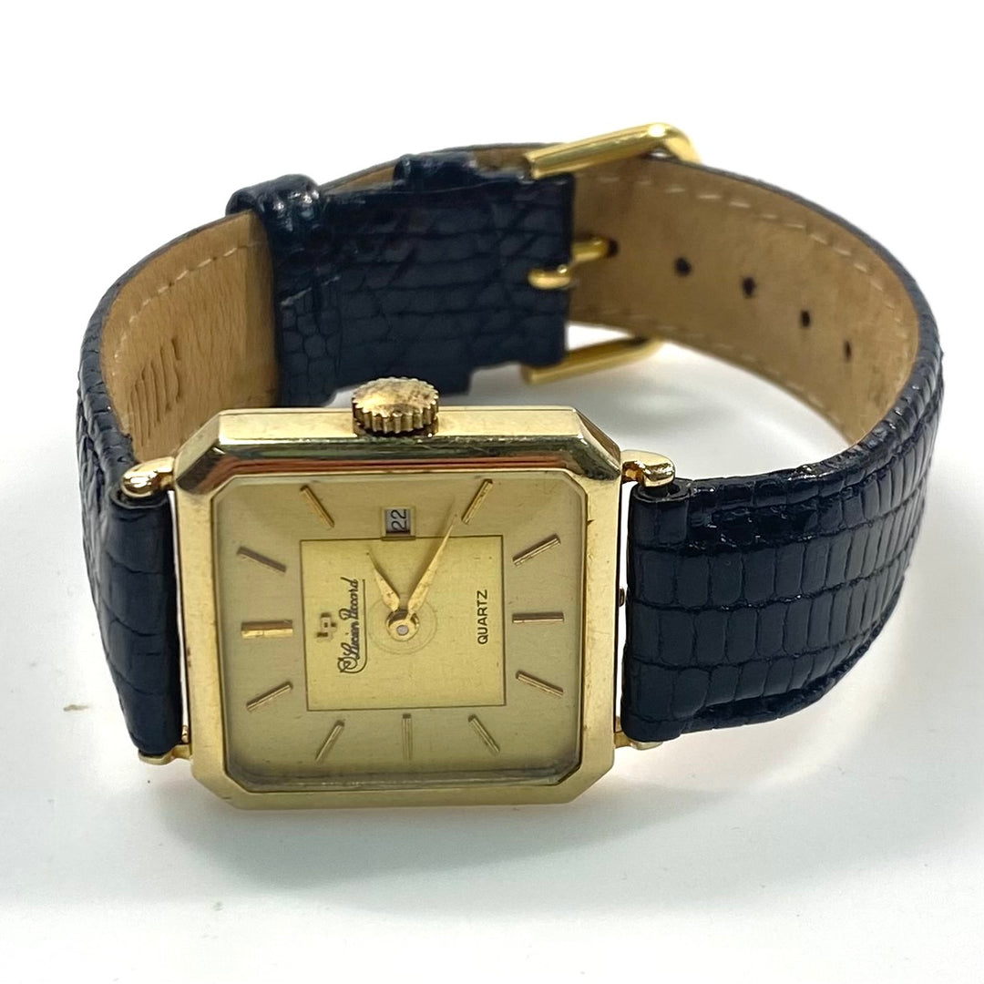 v816 Vintage Lucien Piccard 14K Yellow Gold Case Swiss Quartz Mov't Wrist Watch