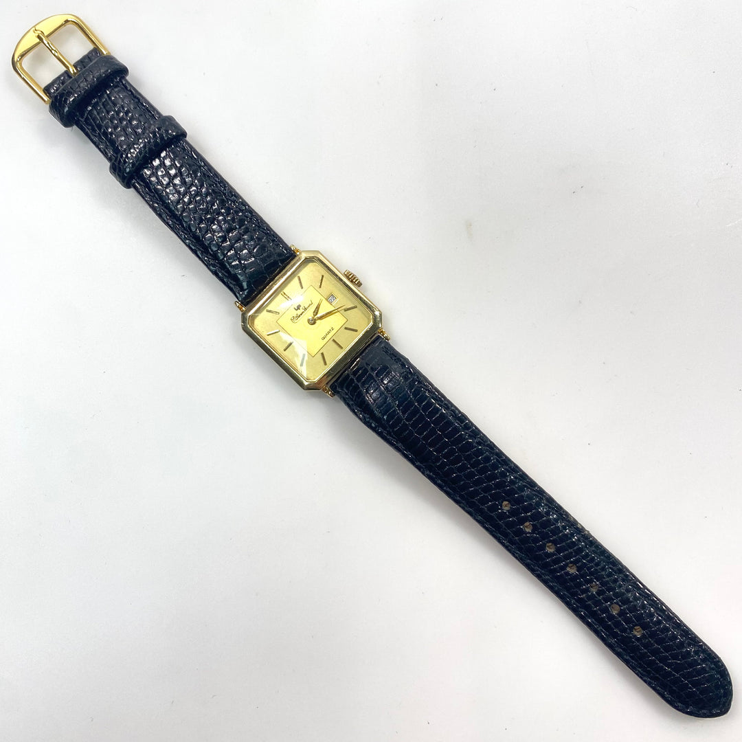 v816 Vintage Lucien Piccard 14K Yellow Gold Case Swiss Quartz Mov't Wrist Watch