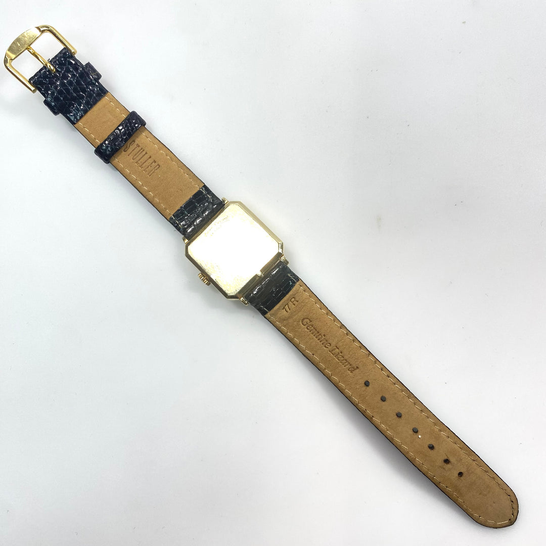 v816 Vintage Lucien Piccard 14K Yellow Gold Case Swiss Quartz Mov't Wrist Watch