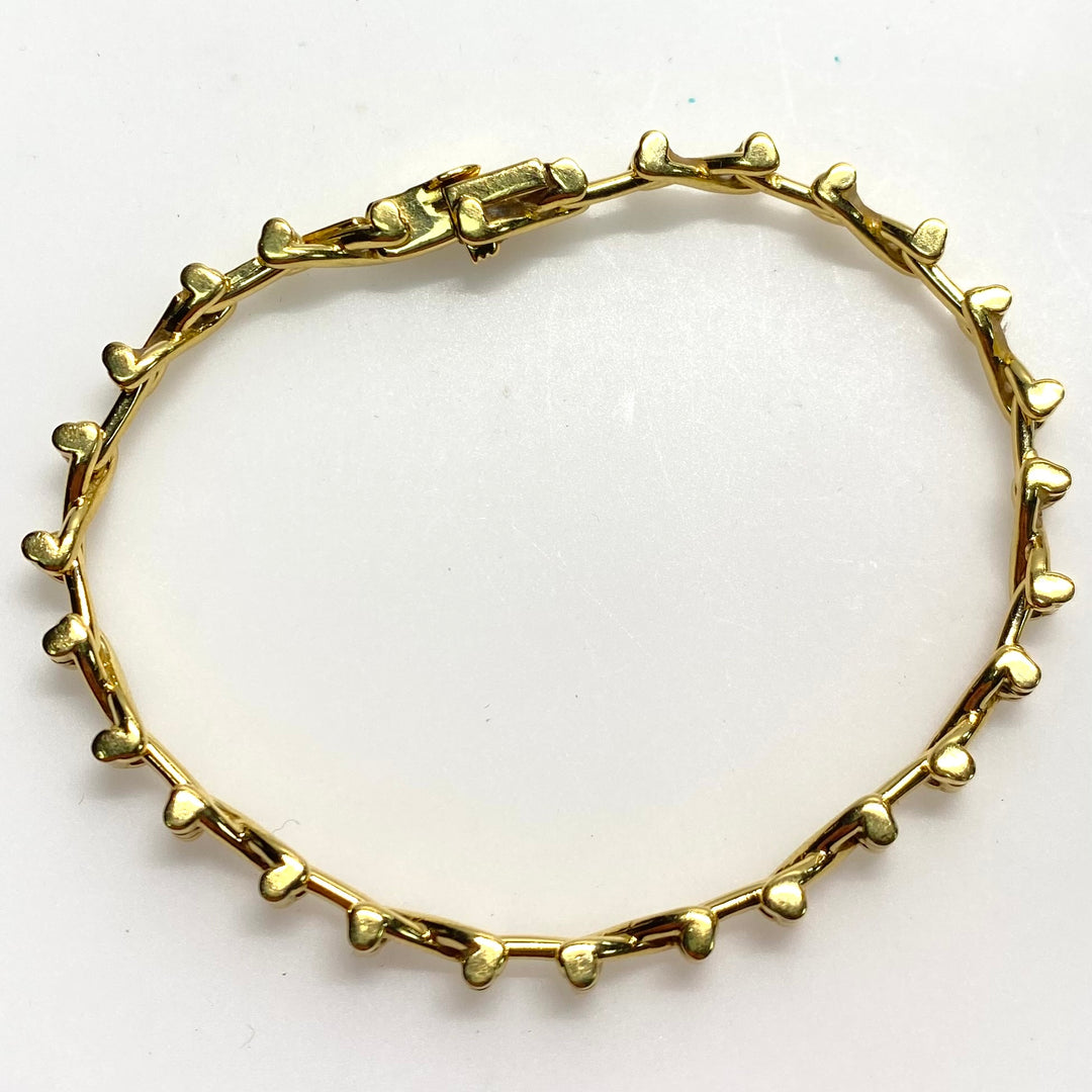 v822 Vintage Tiffany & Co. Jean Schlumberger 18k Yellow Gold X Link Bracelet