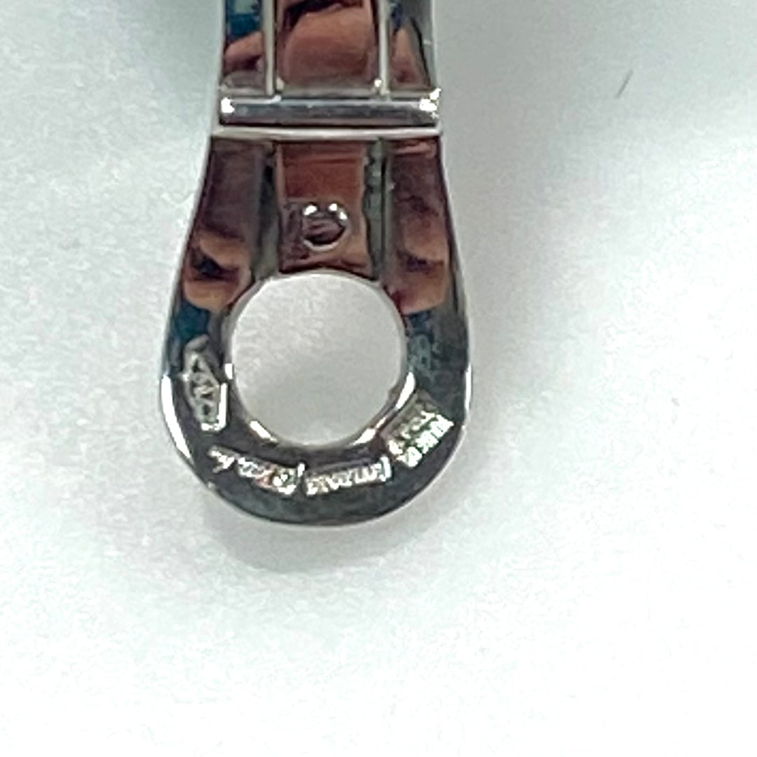 v830 Vintage Bvlgari Roma Pyramid Clips 18kt White Gold Black Onyx Earrings