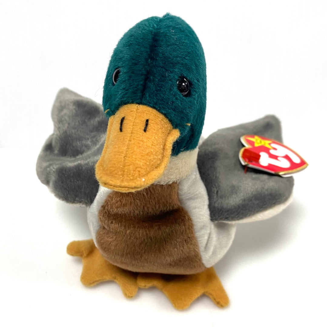 v854 Vintage Ty Beanie Baby "Jake the Mallard Duck" Collectible Plush toy 1997