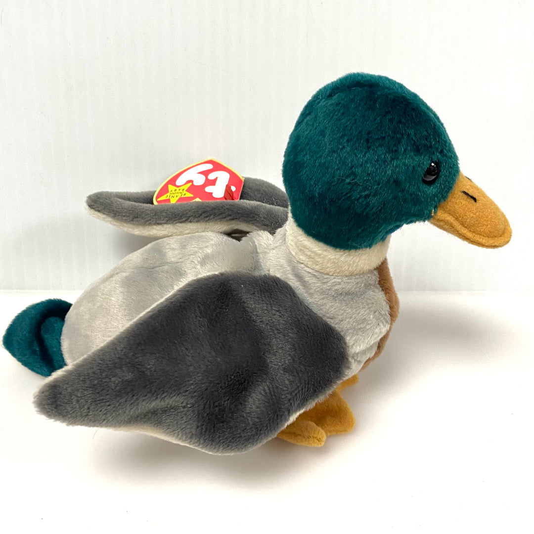 v854 Vintage Ty Beanie Baby "Jake the Mallard Duck" Collectible Plush toy 1997