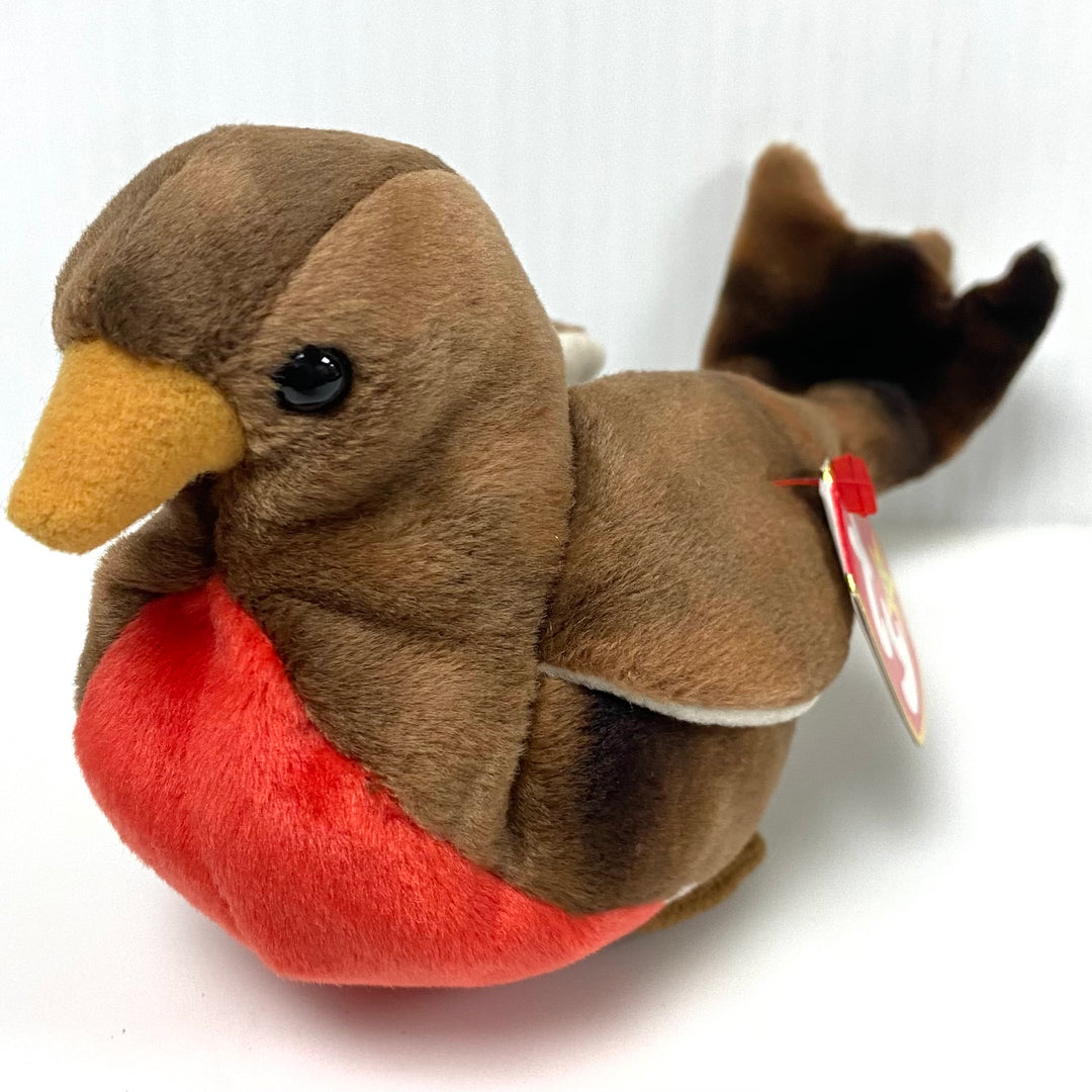 v857 Vintage "Early the Robin" Ty Beanie Baby retired plush toy 1997 NWT