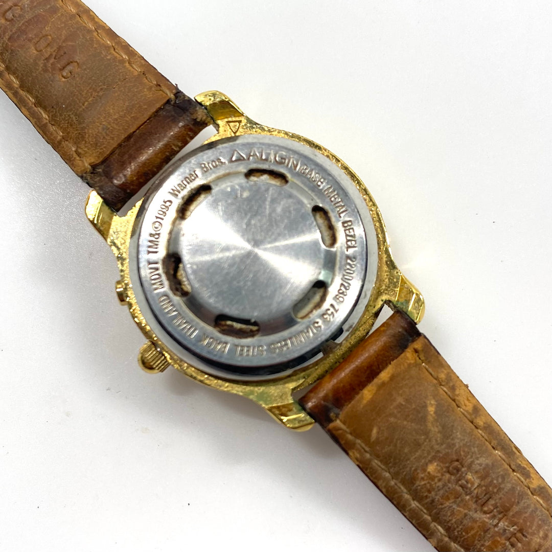 v863 Vintage 1994 Armitron Warner Bros Tasmanian Devil (Taz) Musical Wrist Watch "Me Sing!"