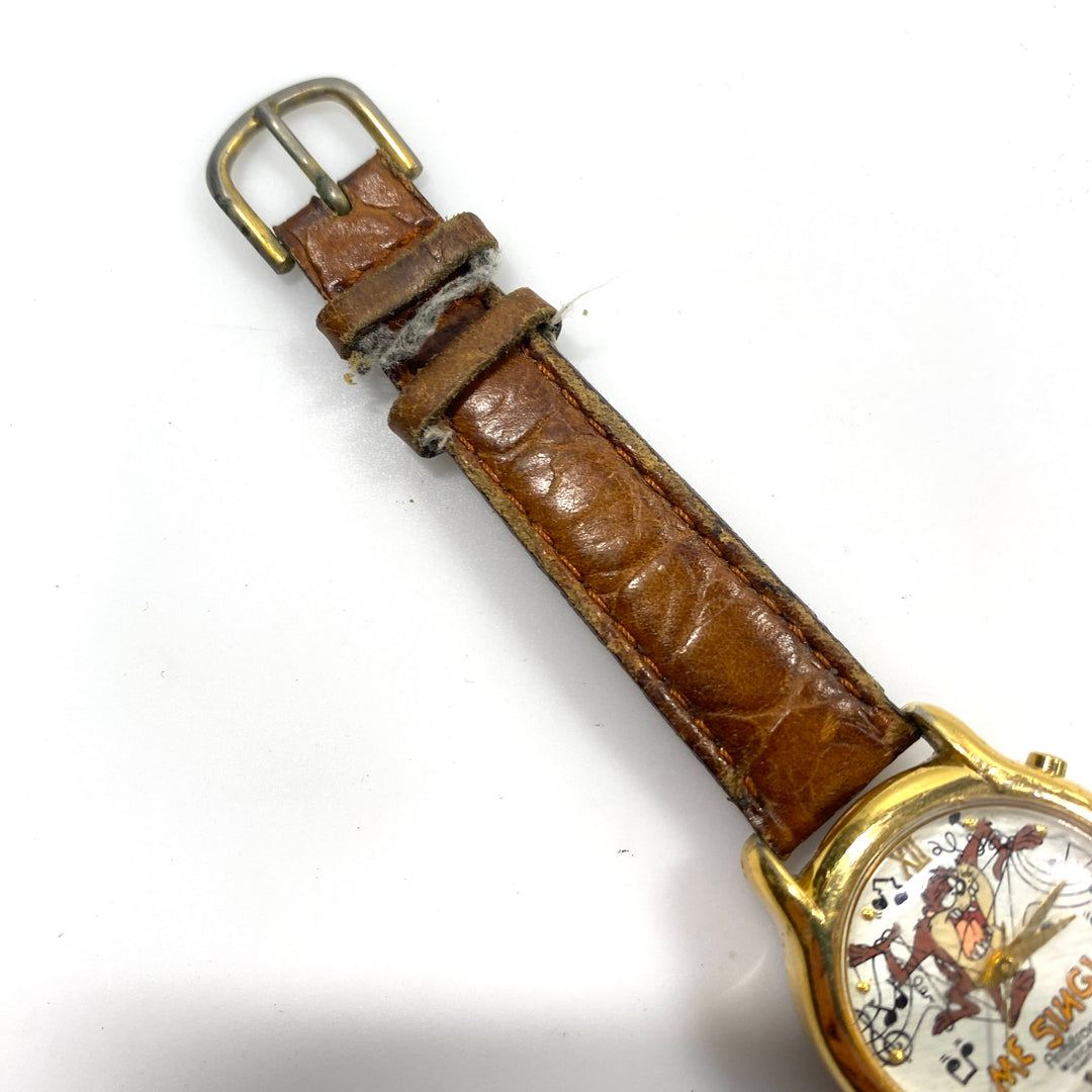 v863 Vintage 1994 Armitron Warner Bros Tasmanian Devil (Taz) Musical Wrist Watch "Me Sing!"