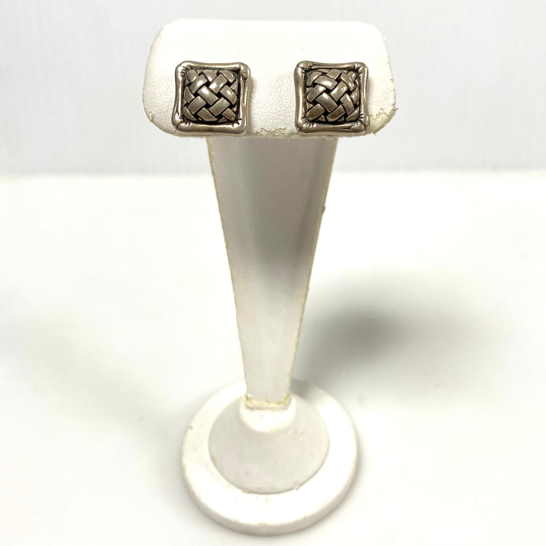 v913 vintage John Hardy Sterling Silver 925 Earrings from the Bamboo Collection