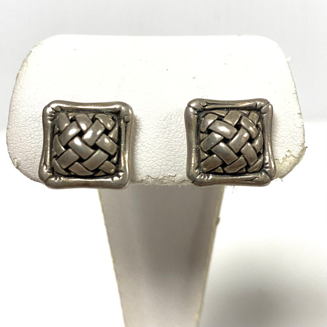 v913 vintage John Hardy Sterling Silver 925 Earrings from the Bamboo Collection