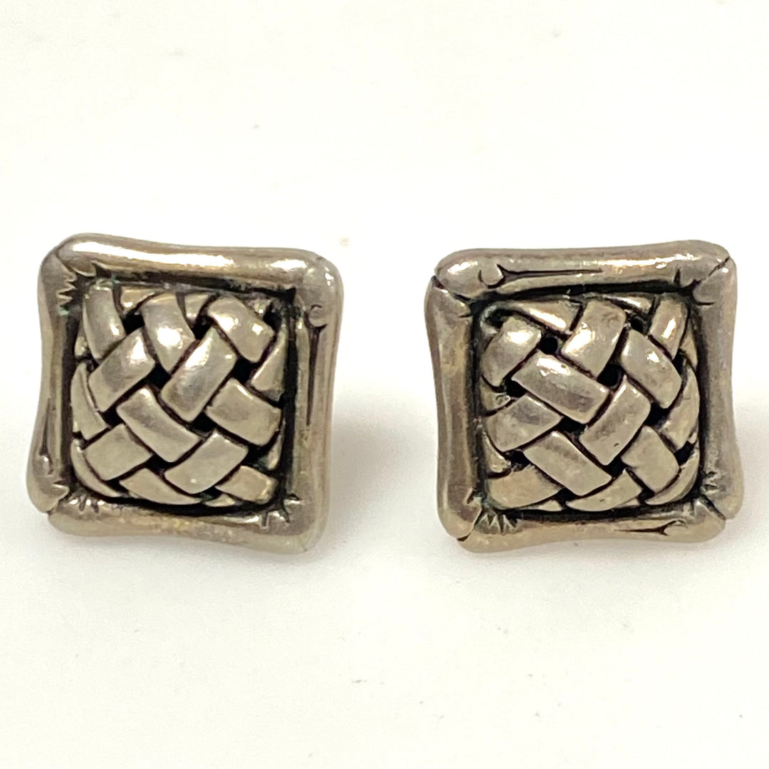 v913 vintage John Hardy Sterling Silver 925 Earrings from the Bamboo Collection