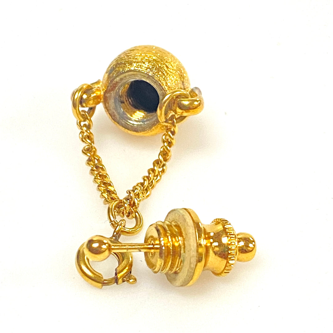v963 Vintage Perfume Bottle Charm Pendant Designed as an Ancient Amphora