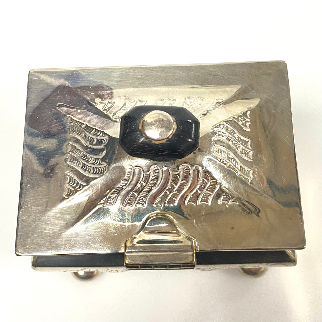 v967 Antique Victorian Silver Tea Caddy by Sheffield silversmith Henry Stratford