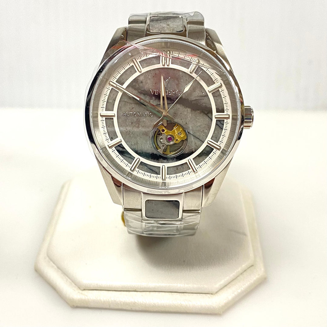 v977 Vincero Quantum Capsule Stone Edition Snow Leopard Network Jasper Watch