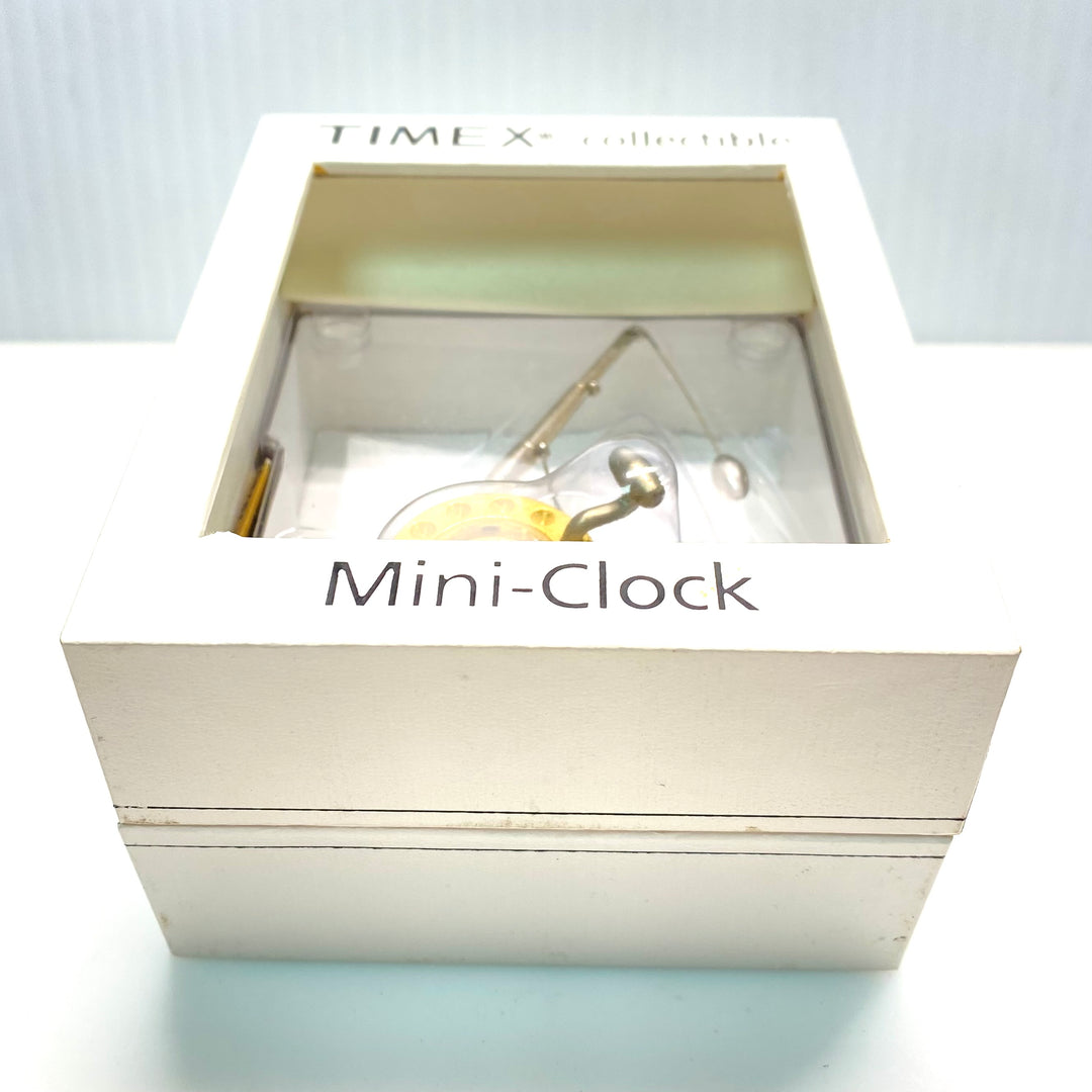 v995 Timex Collectible Mini-Clock Designed in the shape of a Fishing Rod & Reel