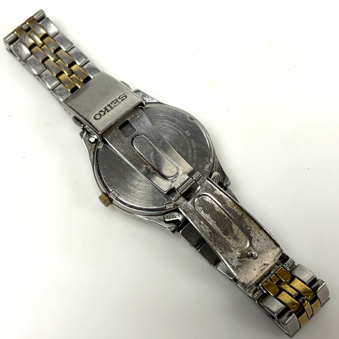 w016 Vintage Seiko Solar Powered Model SNE032 / Movement Caliber V158-0AA Watch